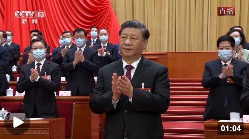 独家视频丨习近平全票当选为中华人民共和国中央军事委员会主席