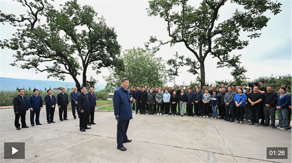 独家视频丨习近平在陕西宝鸡市和甘肃天水市考察调研