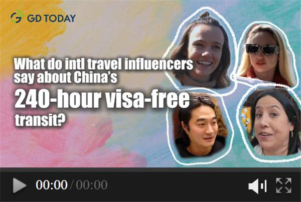 What do international travel influencers say about China's 240-hour visa-free transit?